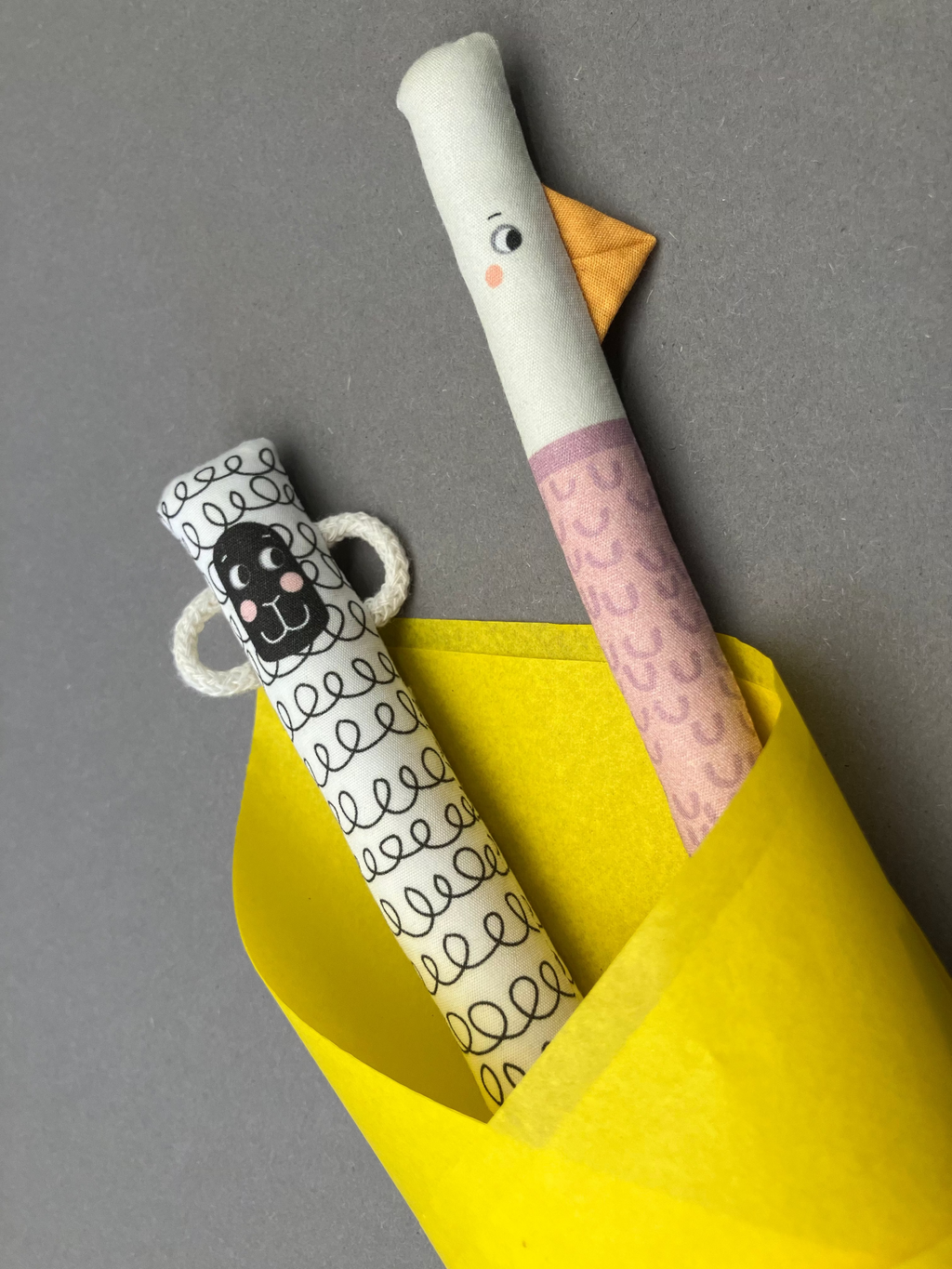SCHAF & VÖGELCHEN – 🐑🐣  Frühlingsfreunde 2er‑Set